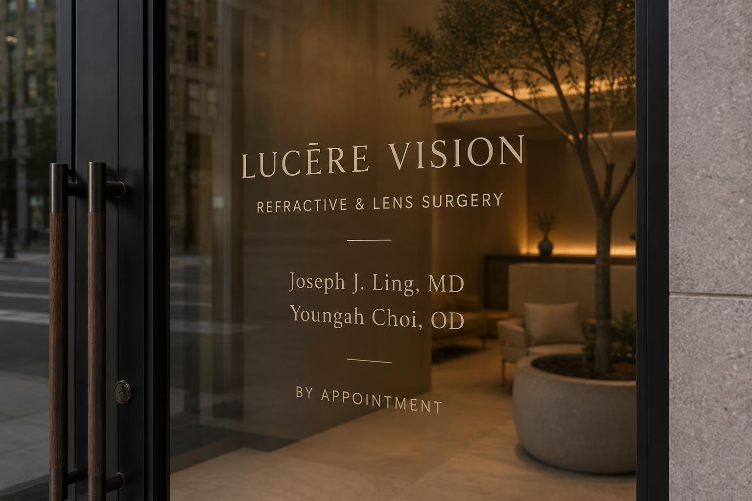 The Lucēre Vision glass entrance door