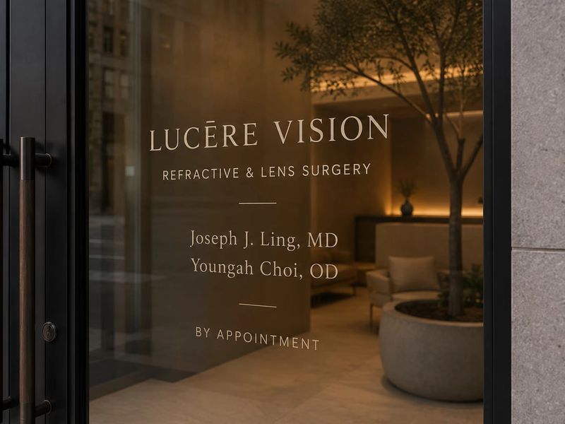 The Lucēre Vision glass entrance door