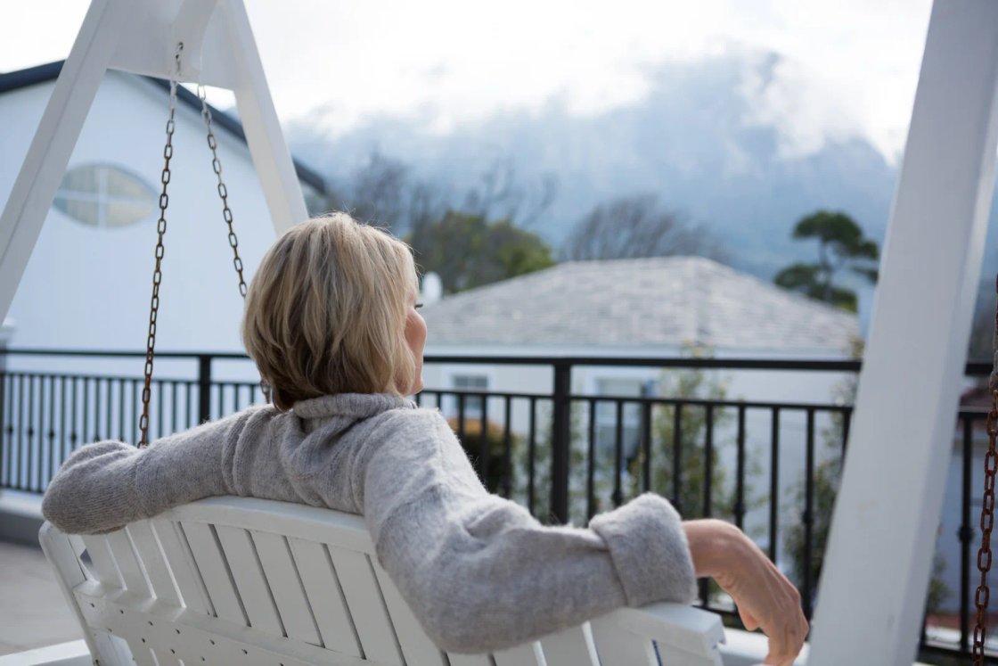 Patient enjoying the view post Lucere eye surgery