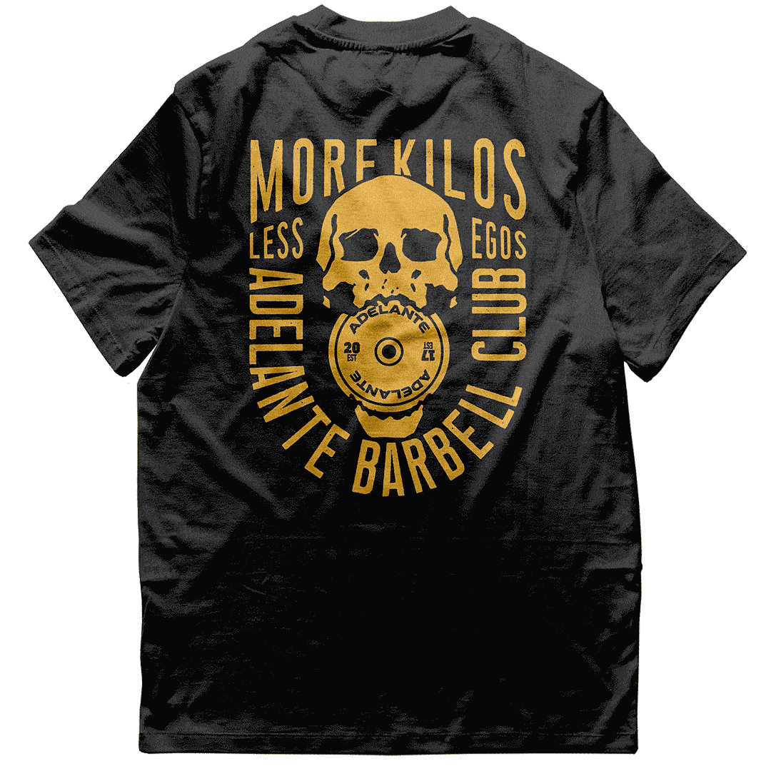 Adelante Barbell Club More Kilos Tee