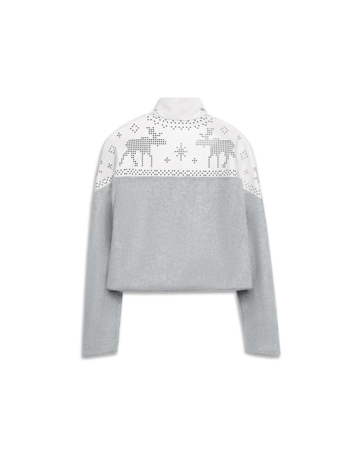 chöke Nordic  Leather Jacket in Grey secondary image