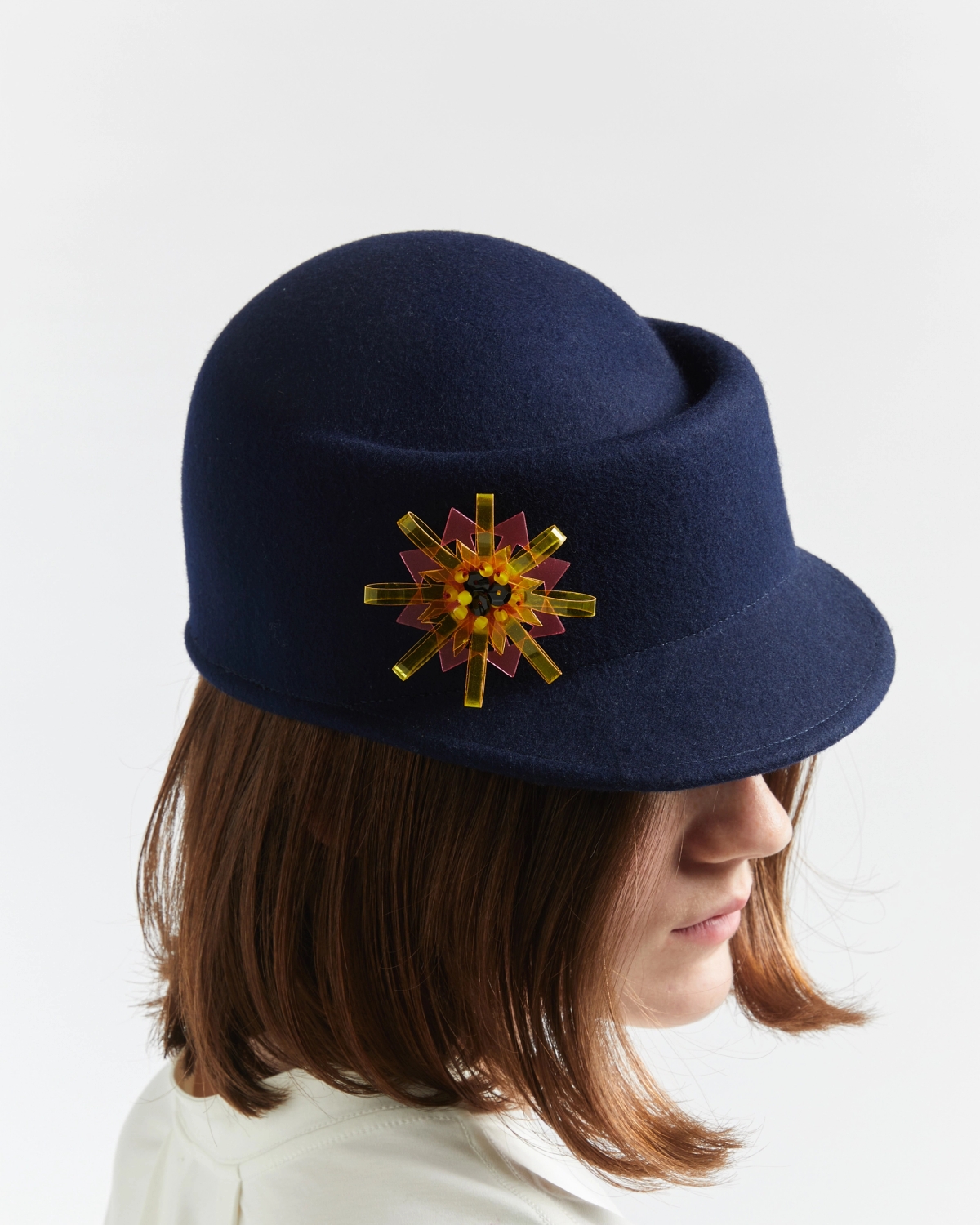 chöke Felt Hat in Navy secondary image