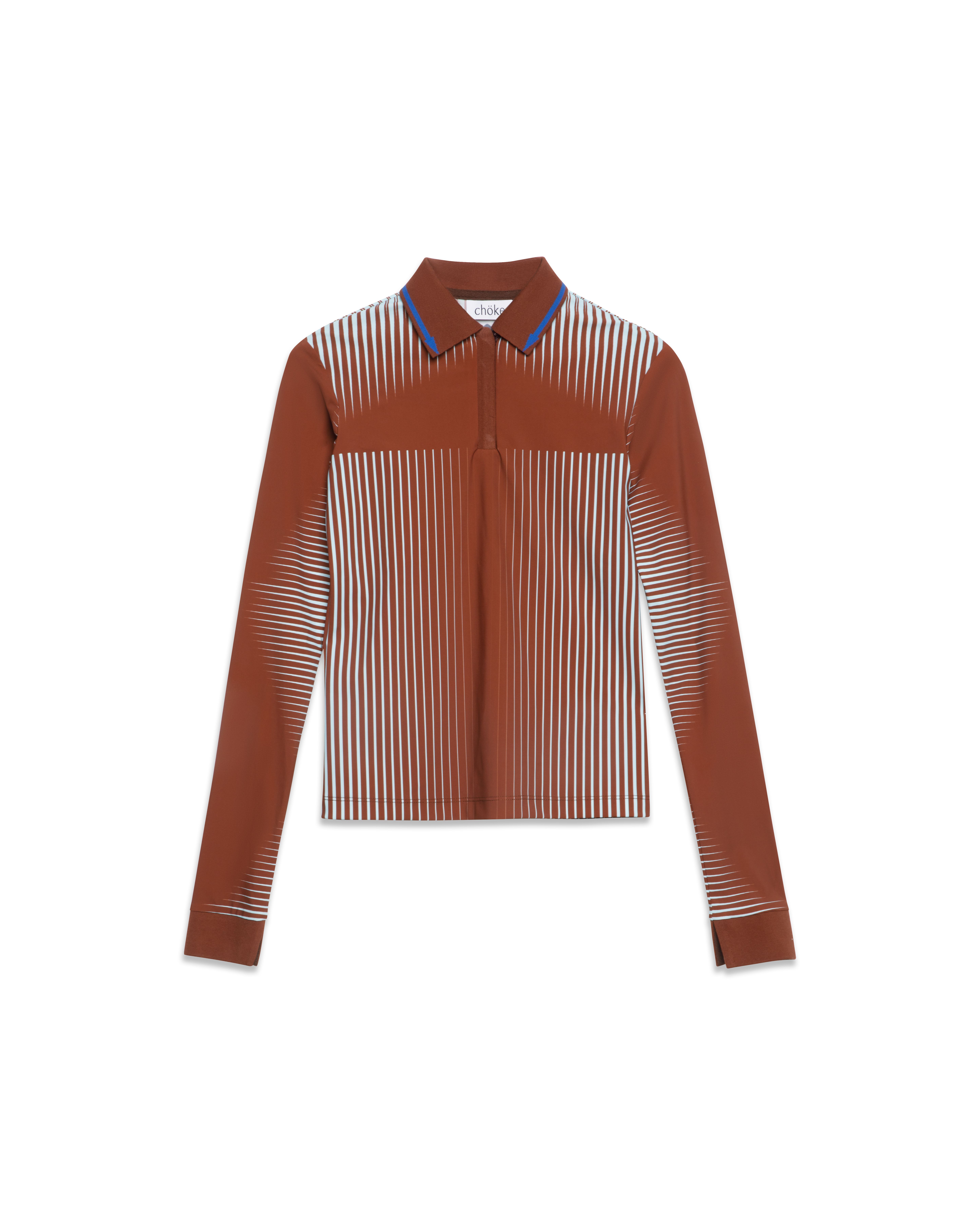 chöke arrow polo in brown 