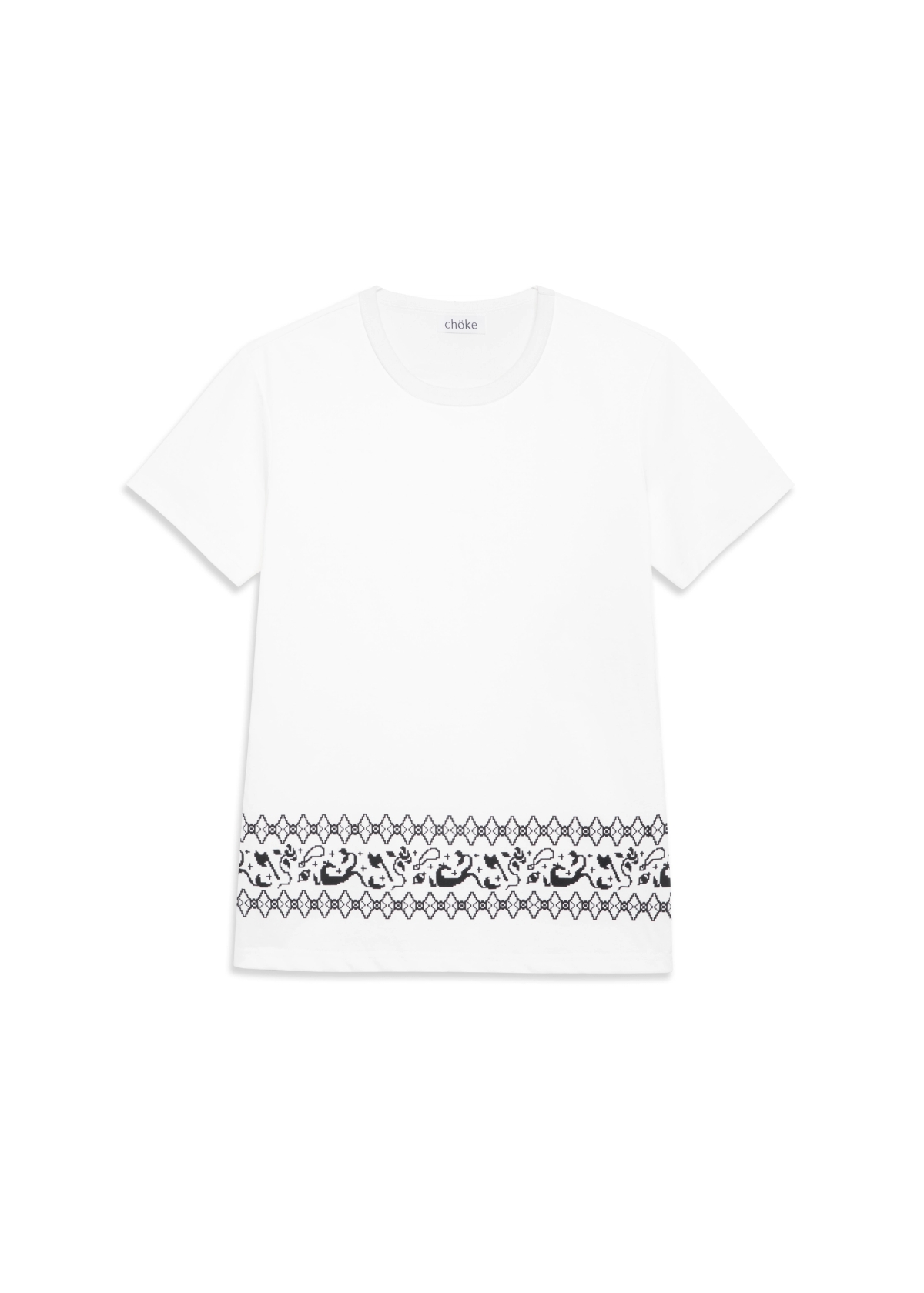 chöke fair isle print t-shirt – regular fit