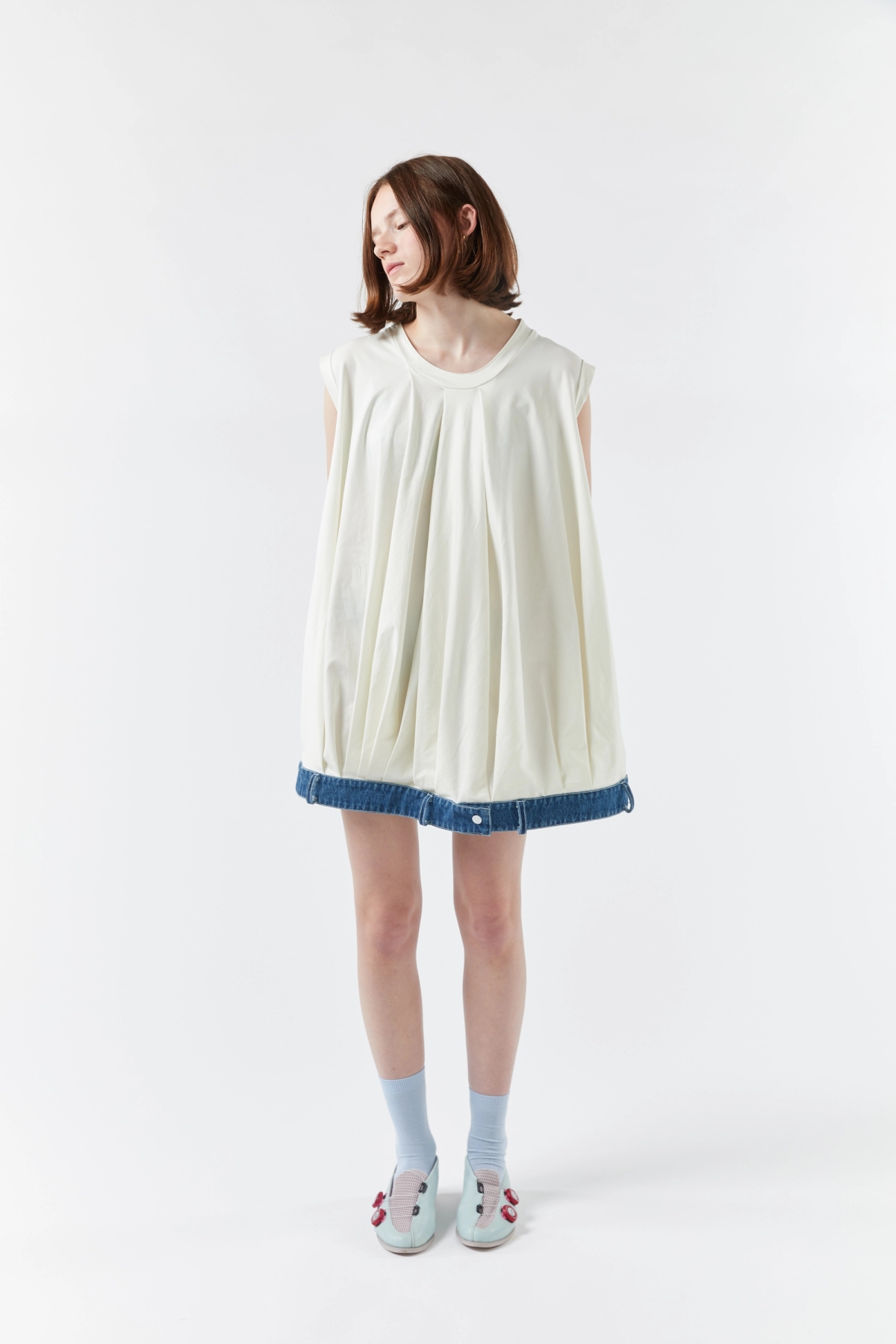 chöke Jersey Dress with Denim waist band secondary image
