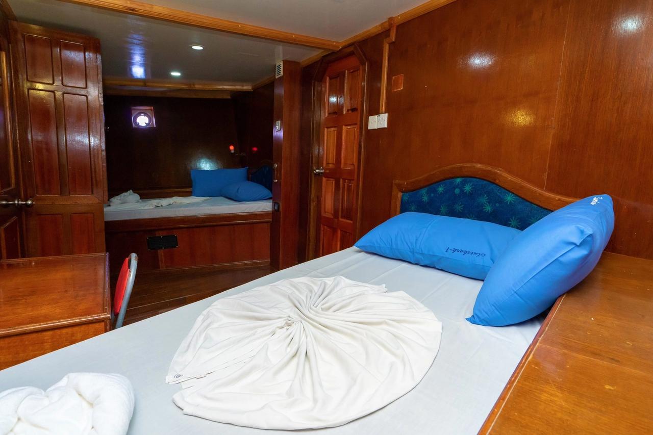 Cabina de Blue Shark 1 con cama doble