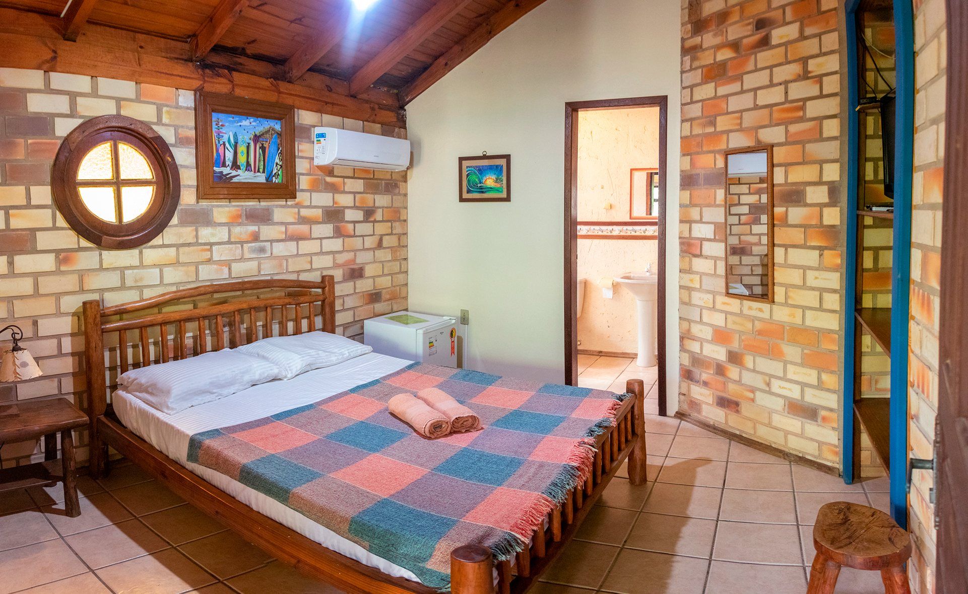 Habitación doble de la Pousada Kalúa