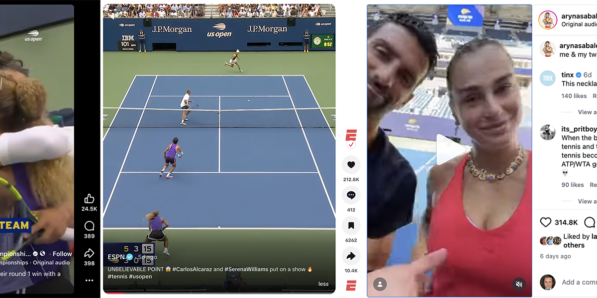 The US Open Is Proving Crossover Content Is a Women's Sports Superpower