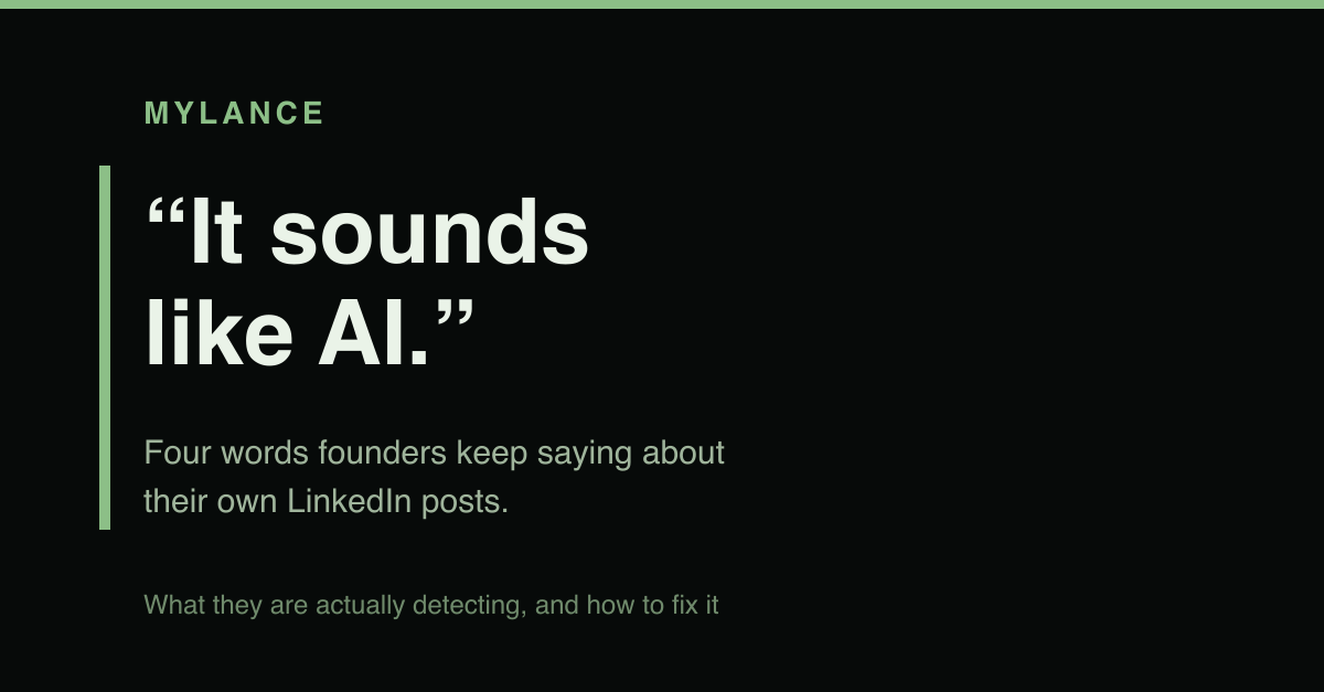 It sounds like AI: four words founders keep saying about their own LinkedIn posts.
