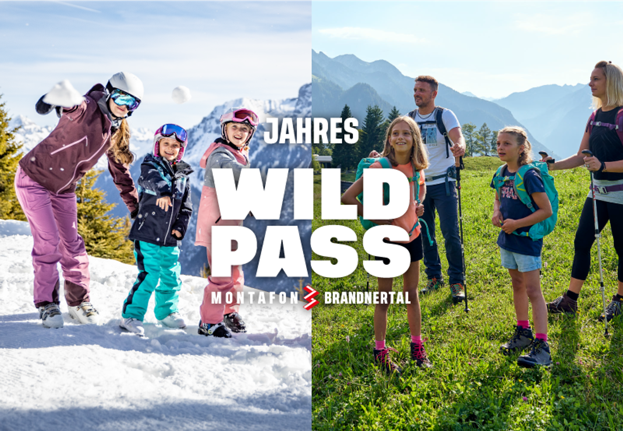 Jahres-WildPass Montafon Brandnertal für Familien