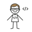 Stick figure of some human