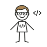 Stick figure of some human