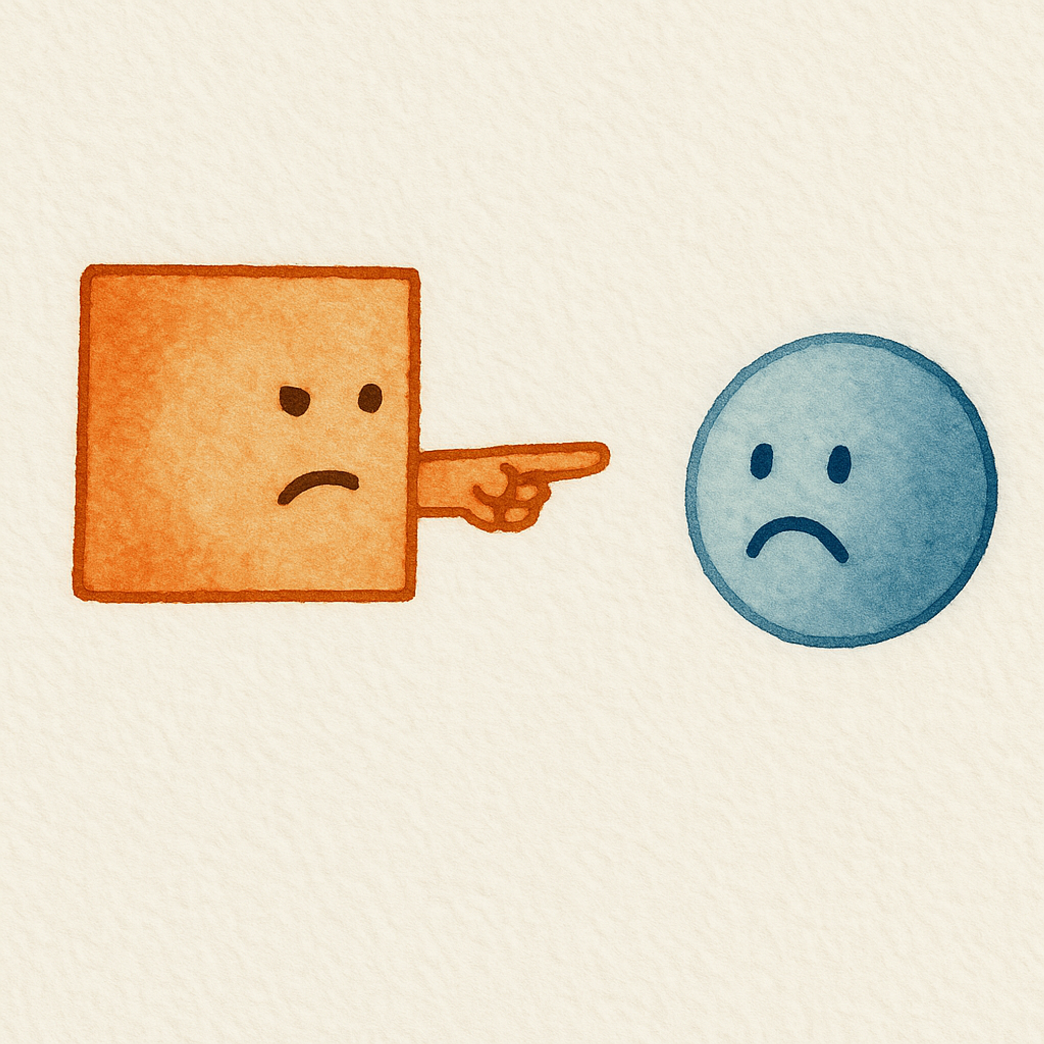 A square insulting a circle