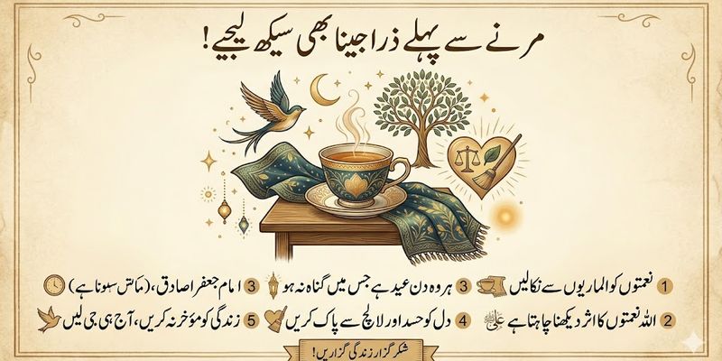 مرنے سے پہلے ذرا جینا بھی سیکھ لیجیے!