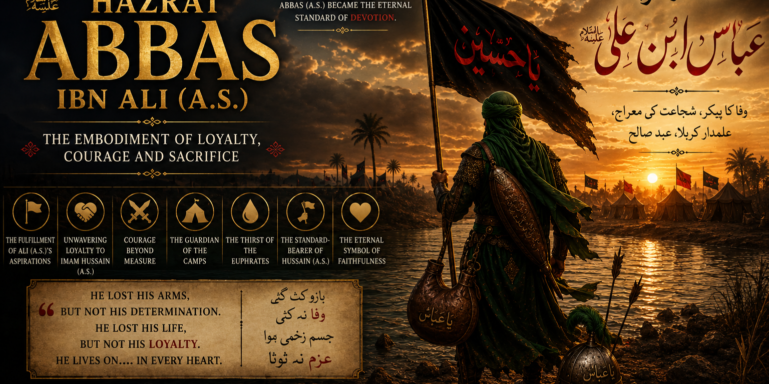 Hazrat Abbas ibn Ali (A.S.) – The Embodiment of Loyalty, Courage, and Sacrifice