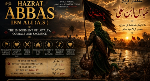 Hazrat Abbas ibn Ali (A.S.) – The Embodiment of Loyalty, Courage, and Sacrifice
