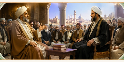 Shia-Sunni-Debate-Allama-Ameeni-vs-Chief-Justice-of-Shaam