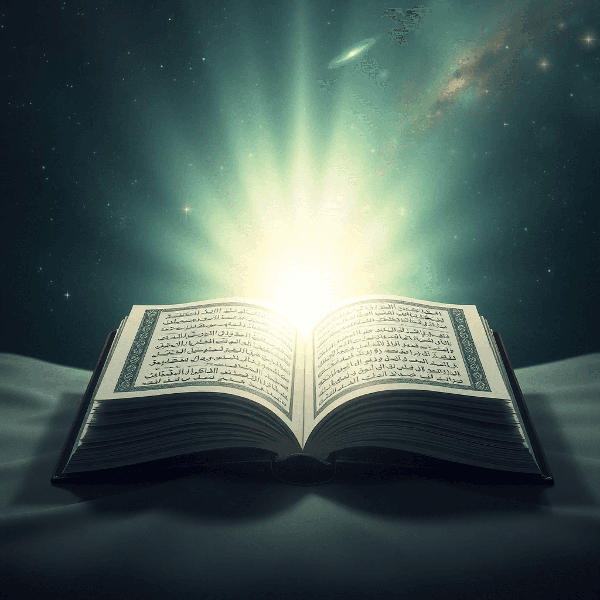 an open book with arabic writing on it