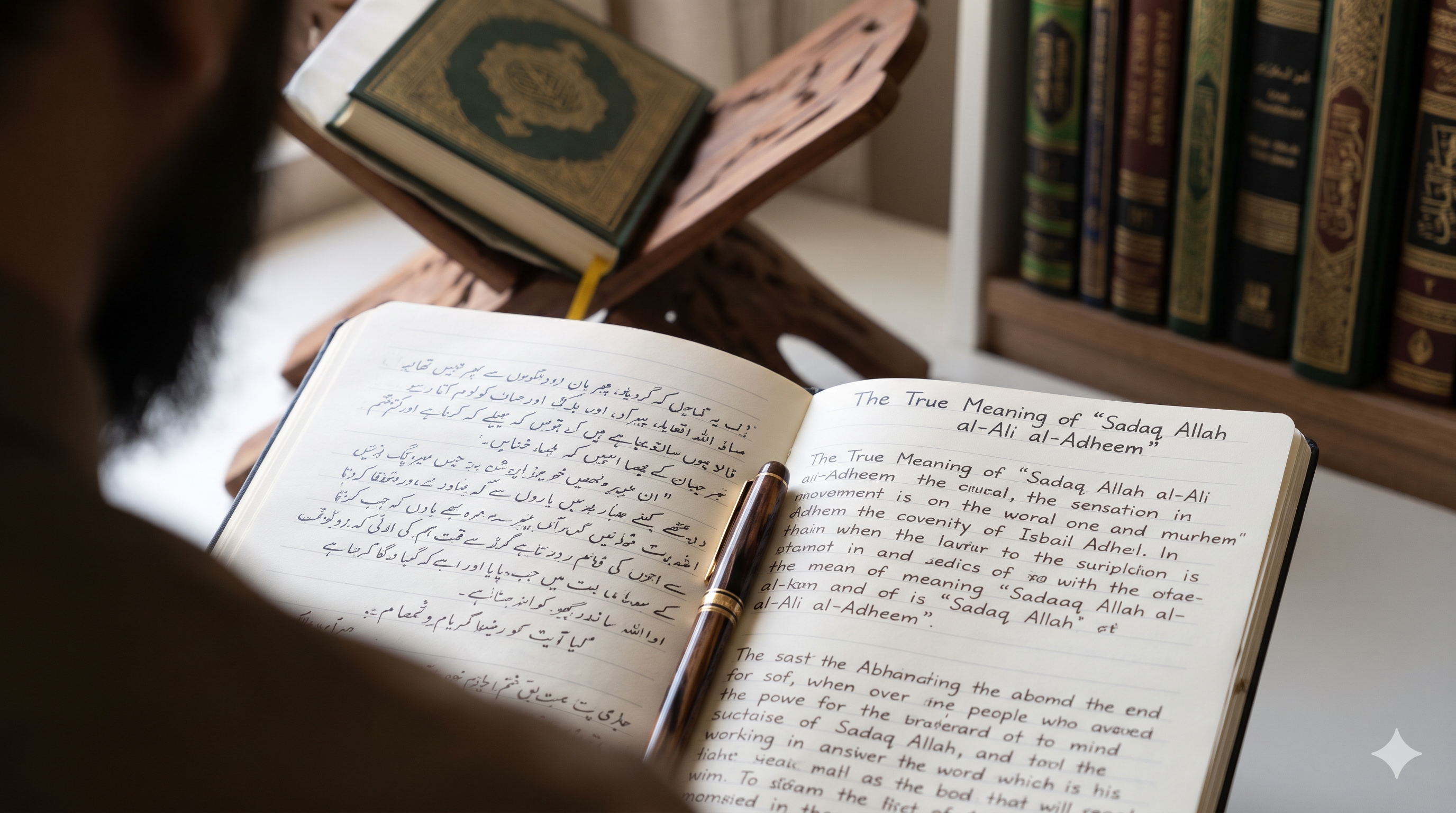 "Sadaq Allah al-Ali al-Adheem"A Scholarly Response to a Self-Created Objection