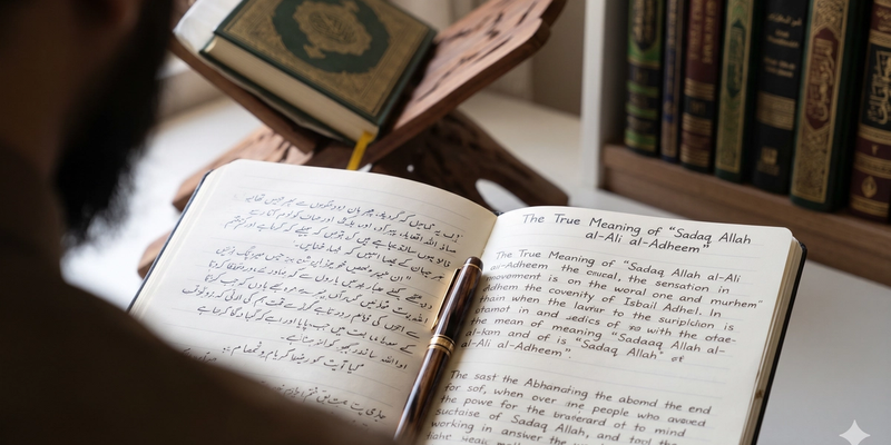 "Sadaq Allah al-Ali al-Adheem"A Scholarly Response to a Self-Created Objection