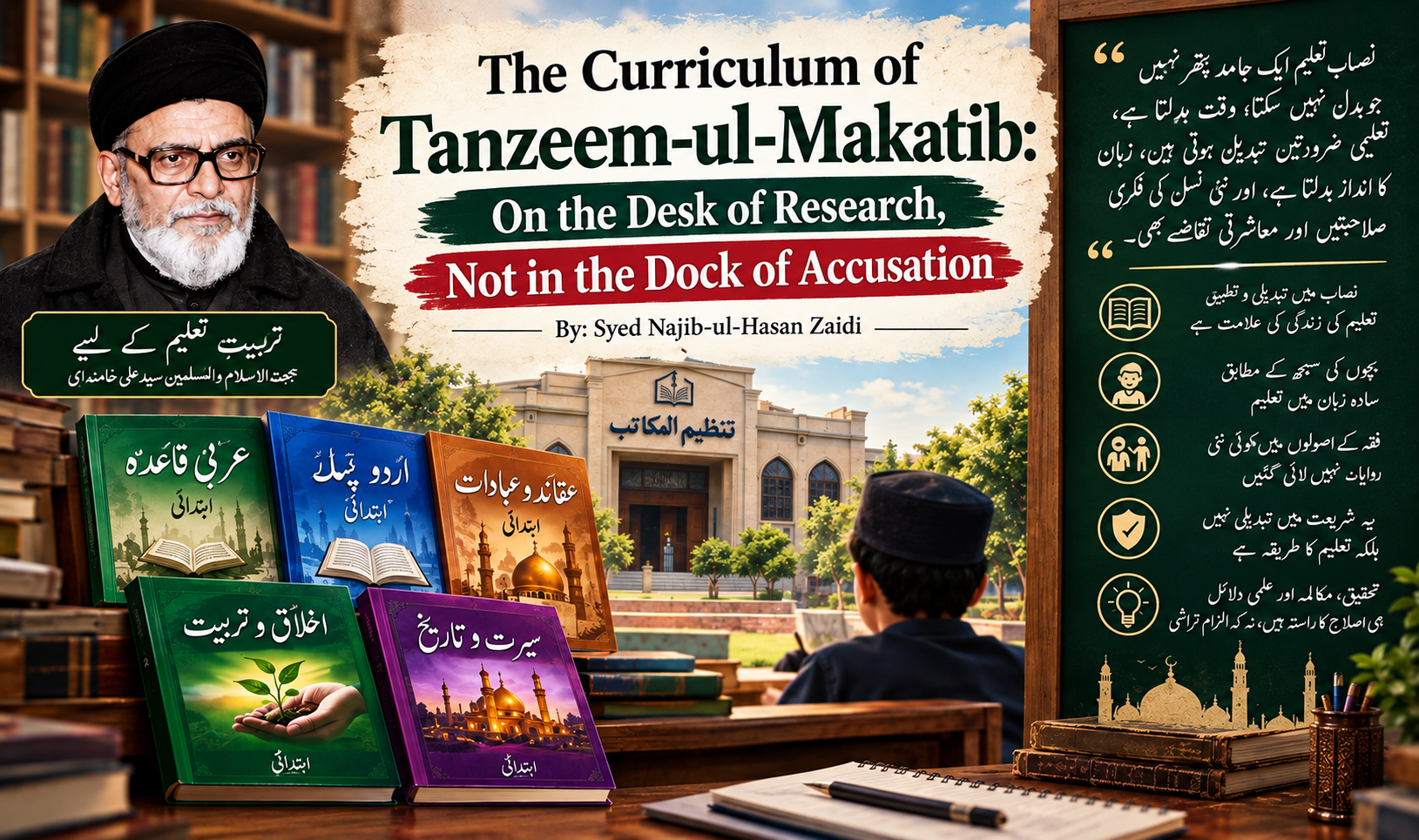 Featured image for نصابِ تنظیم المکاتب: تحقیق کی میز پر، الزام کے کٹہرے میں نہیں