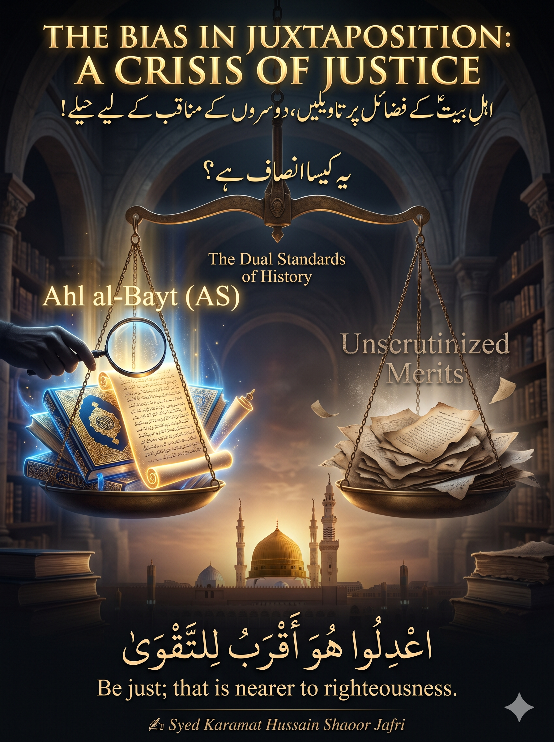 اہلِ بیتؑ کے فضائل پر تاویلیں، دوسروں کے مناقب کے لیے حیلے: یہ کیسا انصاف ہے؟