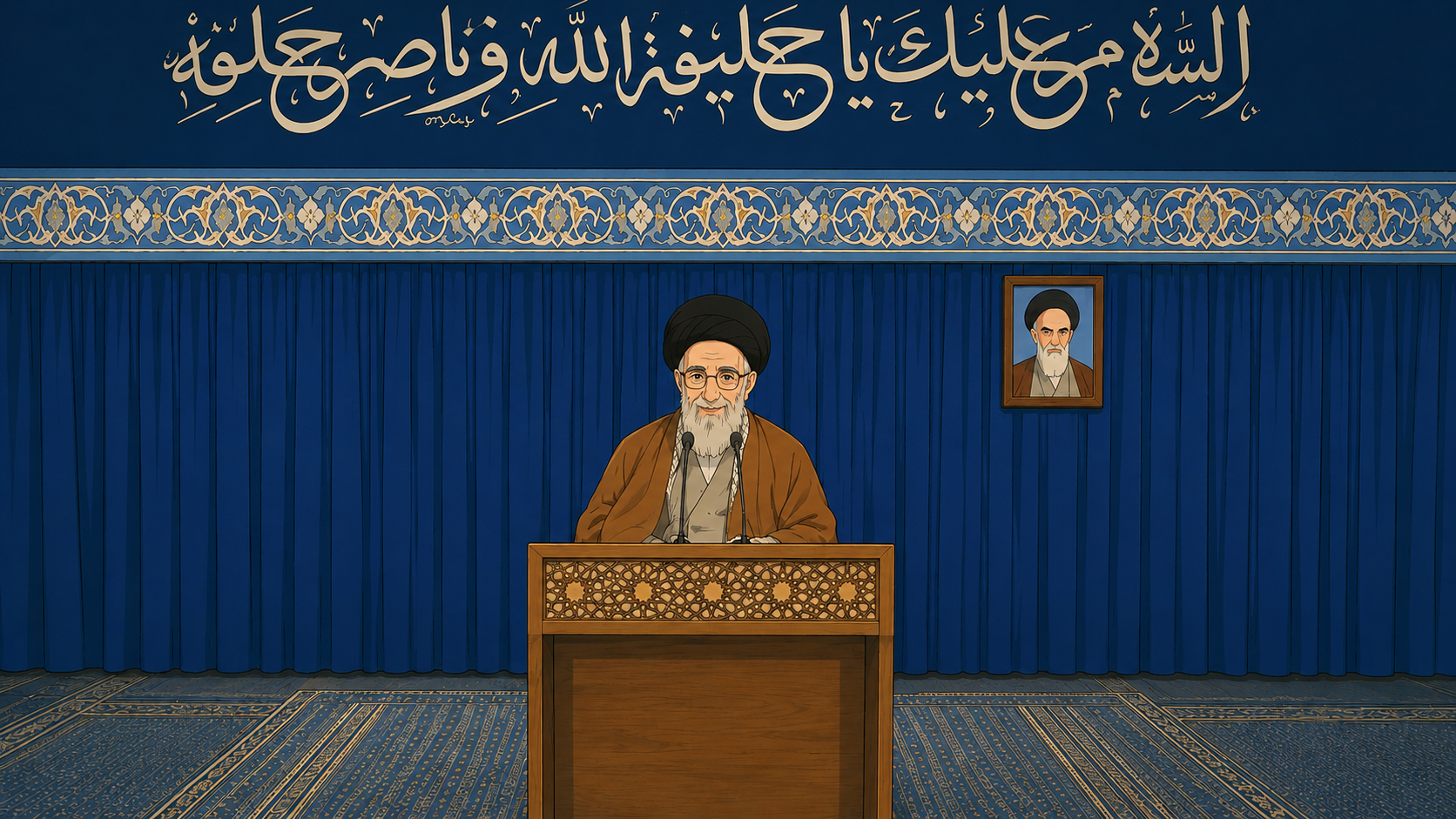 Shia Maulana reciting majlis (Shia Scholar giving sermon