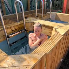 breathing through the plunge