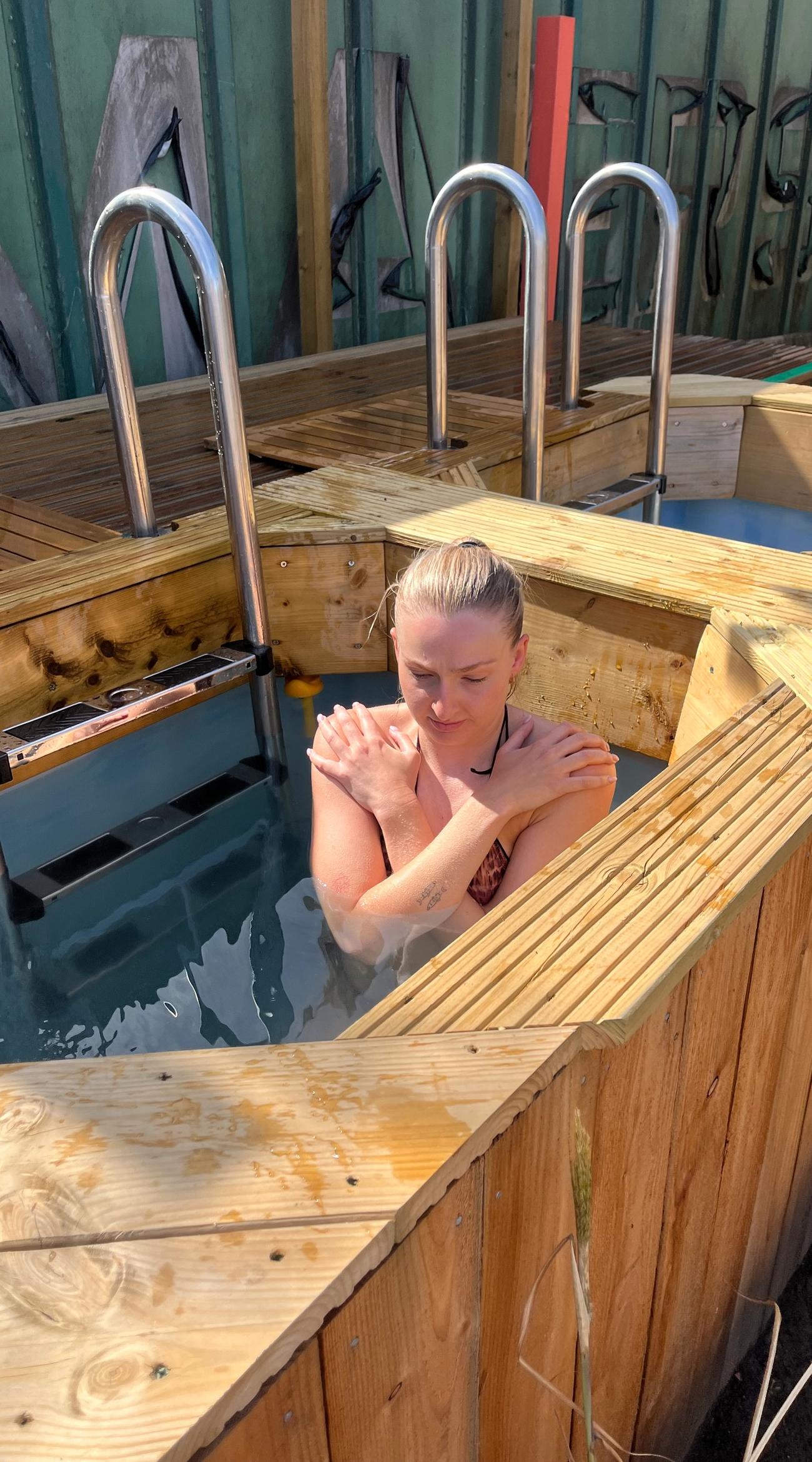 breathing through the plunge
