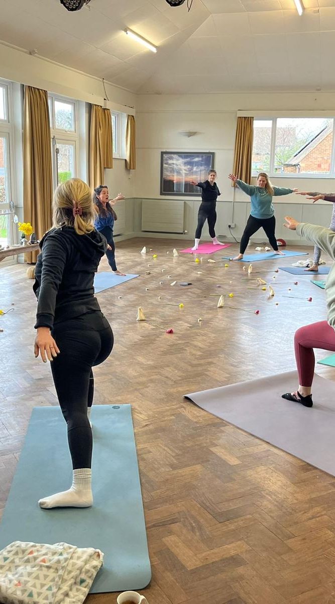 Sophie yoga class