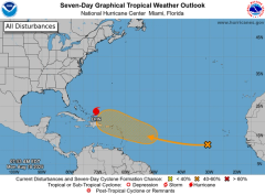 Tropical Disturbance in Atlantic Has 50% Chance of Developing Into Cyclone