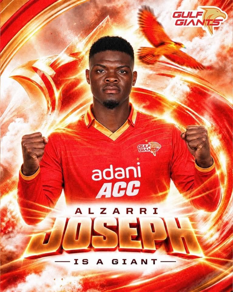 Alzarri Joseph Lands US$230,000 Gulf Giants Deal in ILT20 Auction