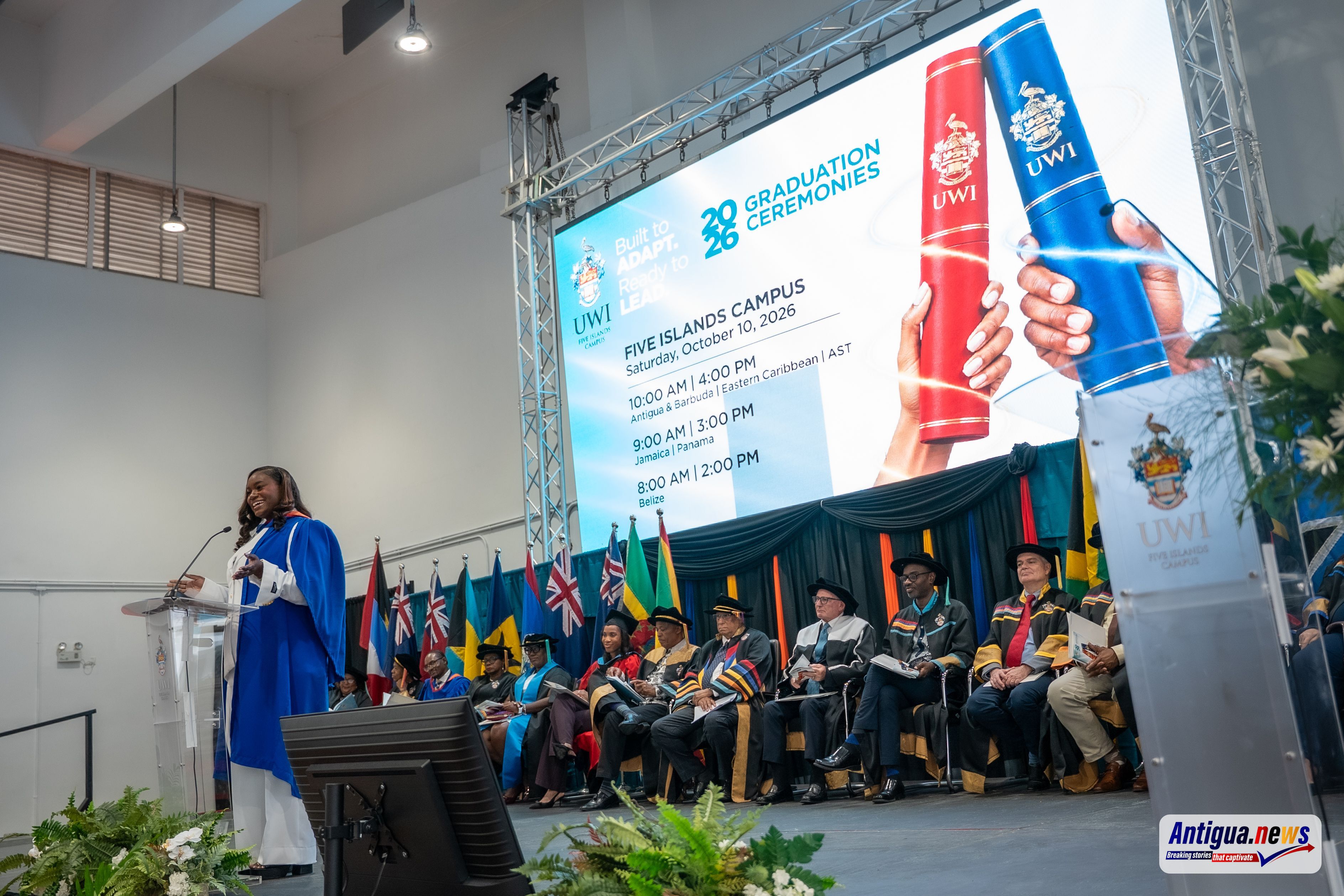 UWI Five Islands valedictorian Catalia Valentine