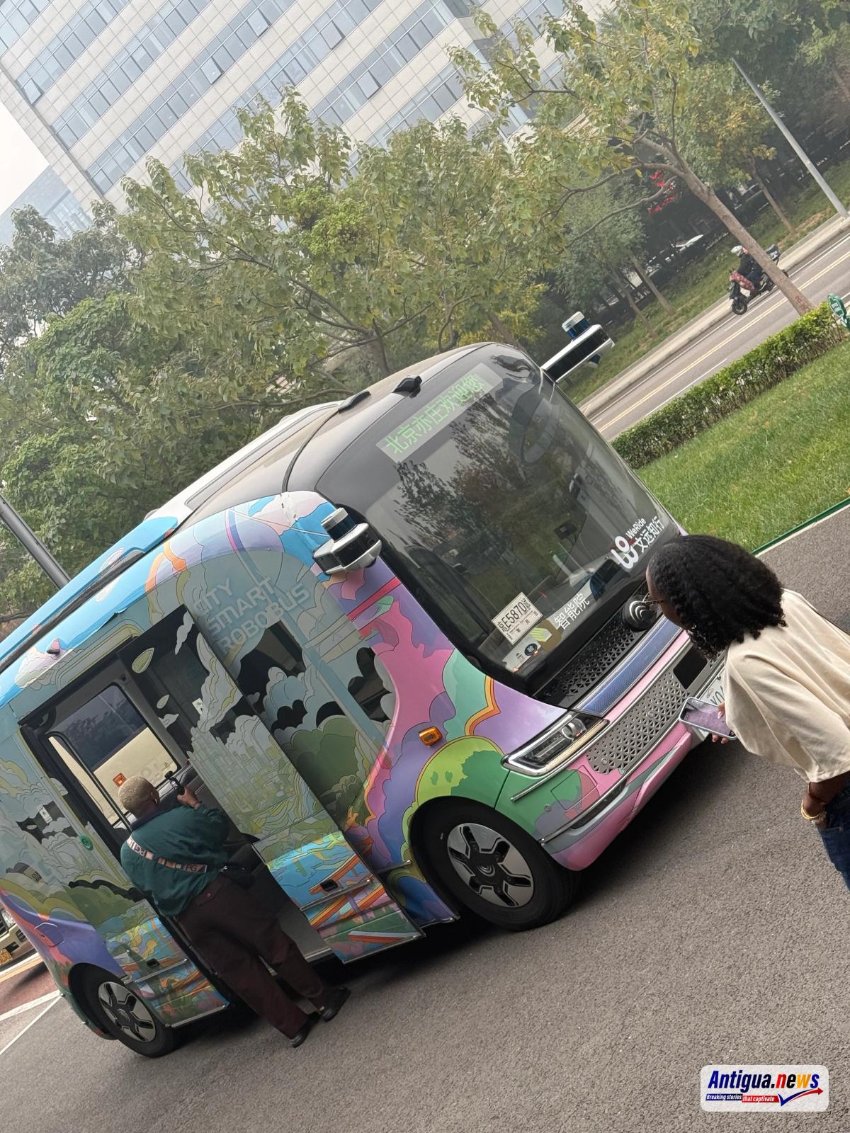 Self-driving bus in China