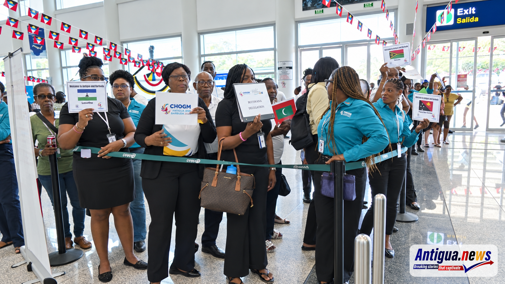 CHOGM Arrivals Bring Surge of Activity to V.C. Bird International Airport