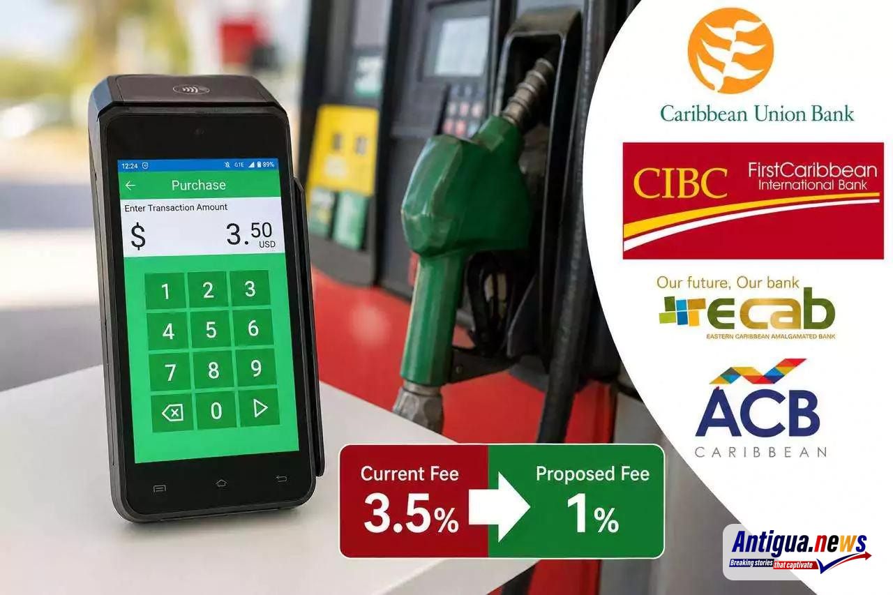 PM Browne Renews Calls for Banks to Reduce Credit Card Merchant Fees Amid Gas Station Dispute 