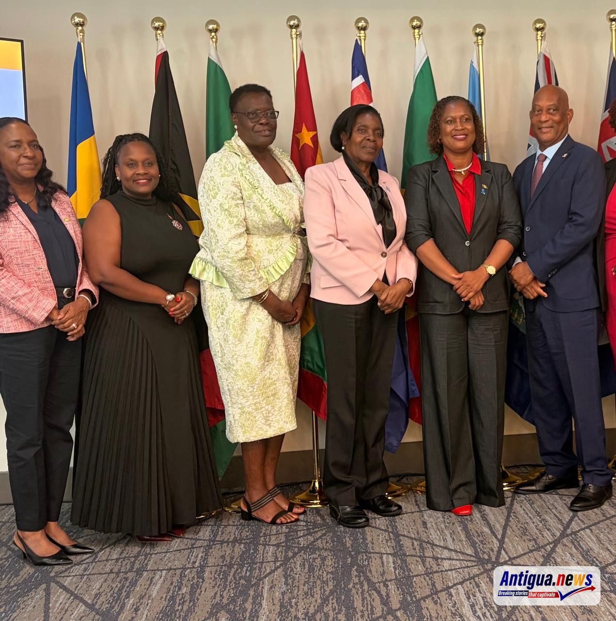 Minister Kiz Johnson and other OECS Ministers 