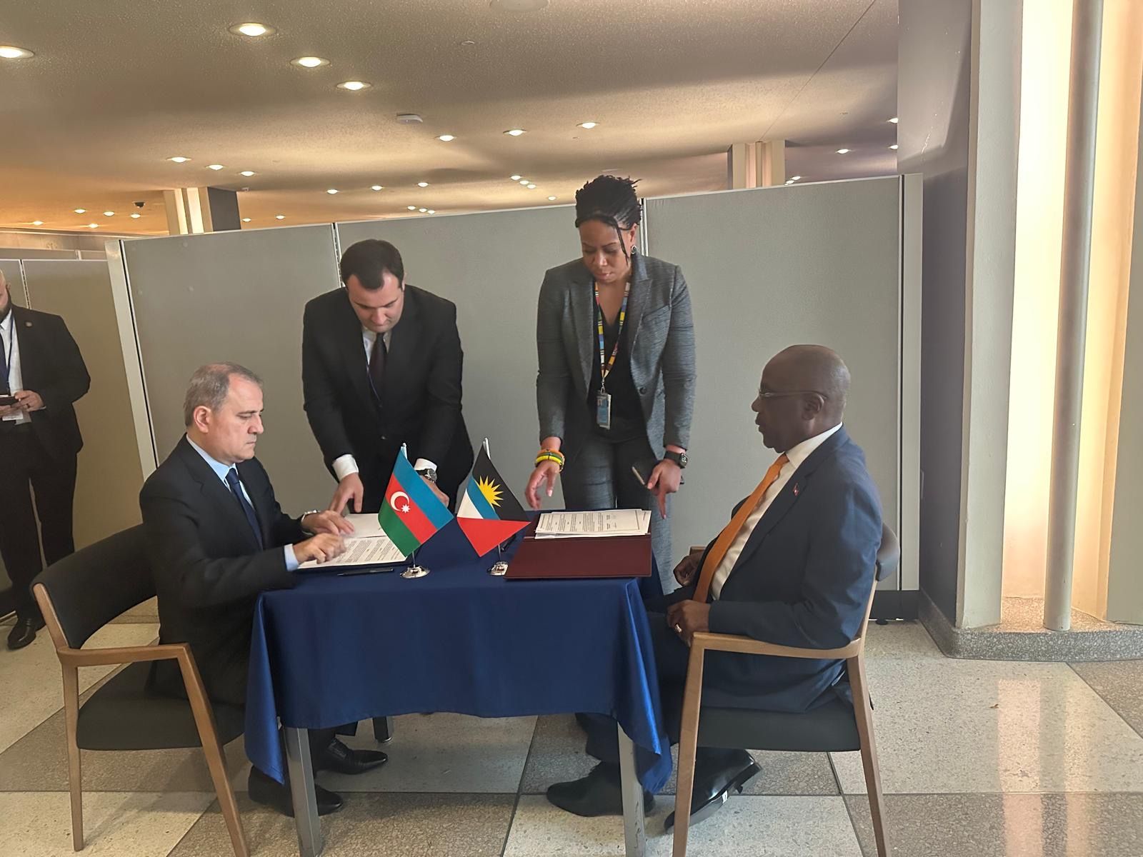 Antigua and Barbuda, Azerbaijan Sign Visa Waiver Agreement During UN Meetings