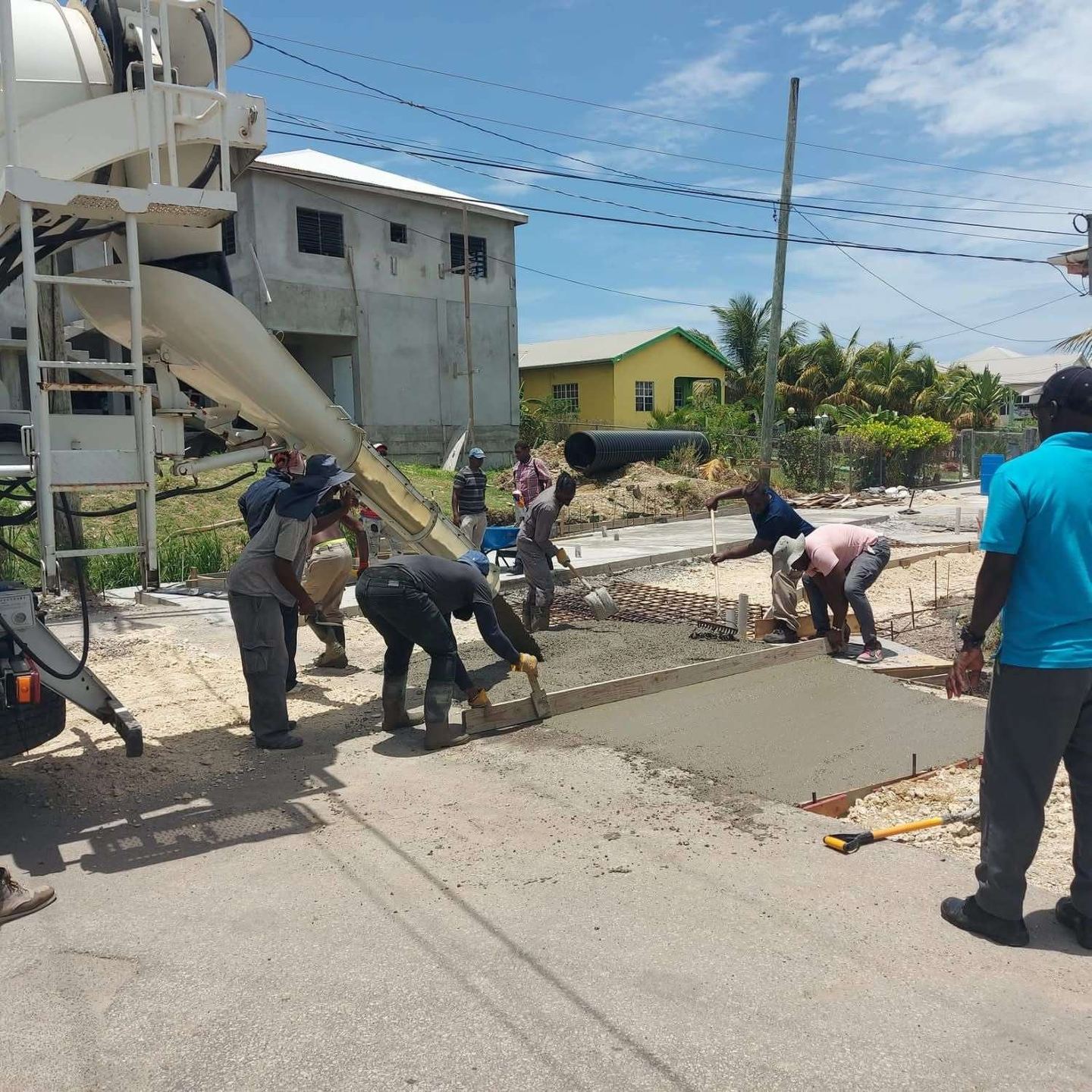 Government Pushes Ahead with Concrete Road Upgrades in Tyrells, Lightfoot, and Bay Street