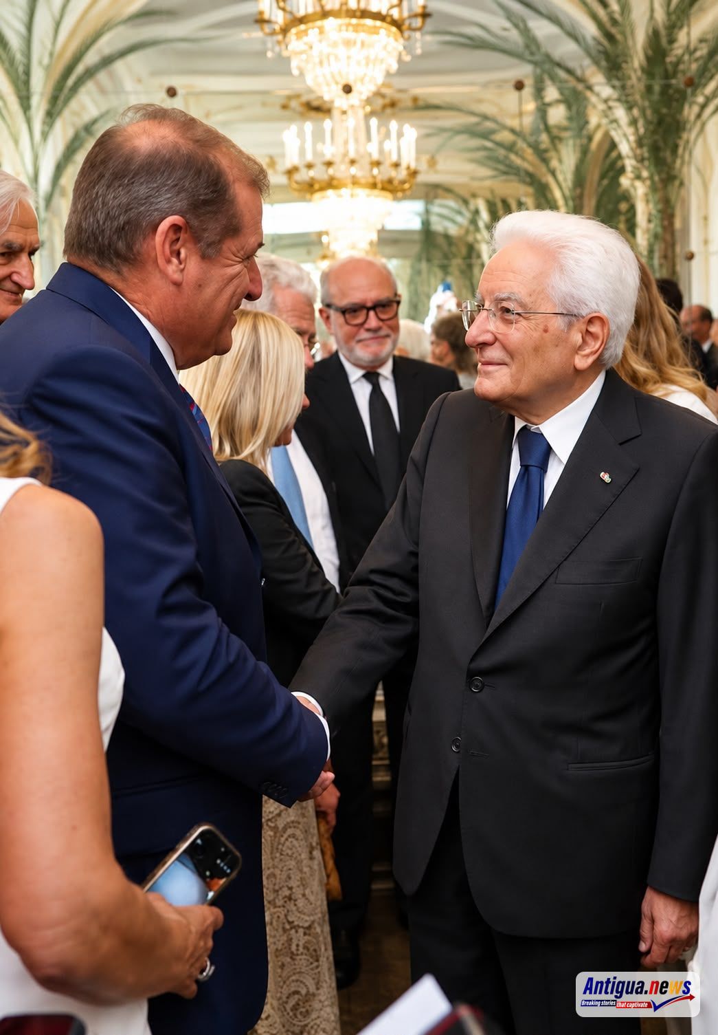 Honorary Consul of Antigua and Barbuda Marco Garavaglia Meets President Sergio Mattarella