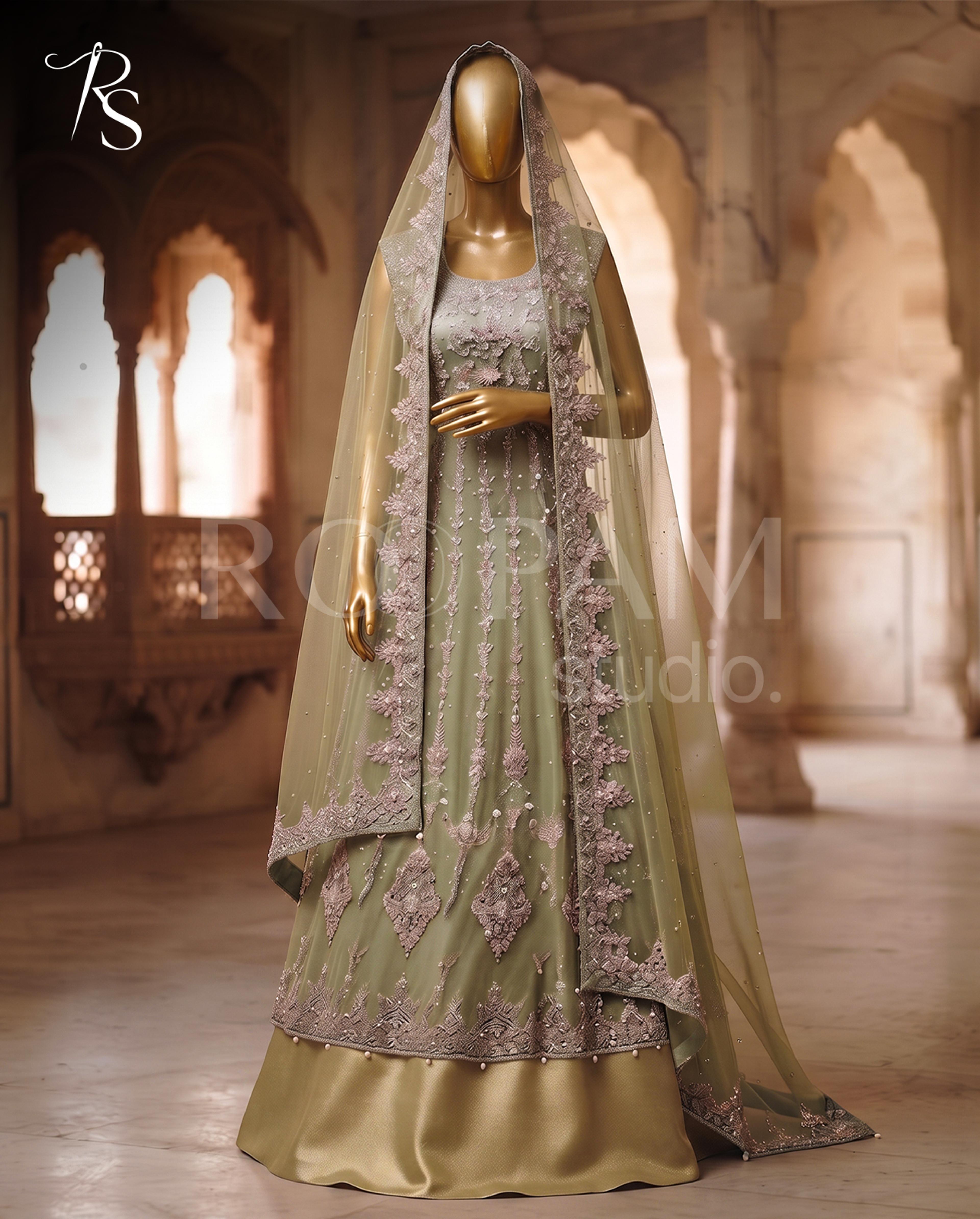 Sage Green Serenade Walima Maxi
