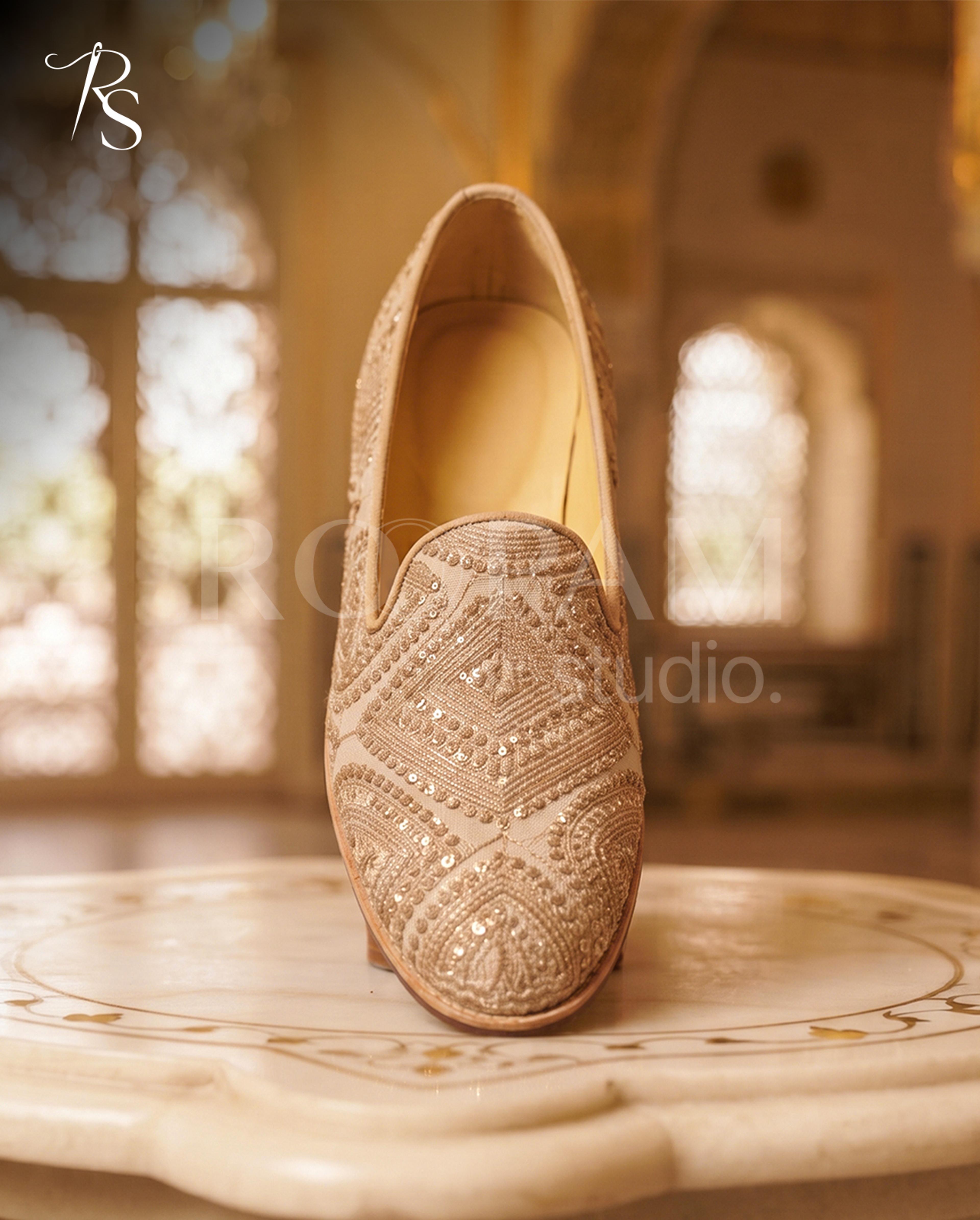 Regal Ivory Embellished Loafers - Thumbnail 2