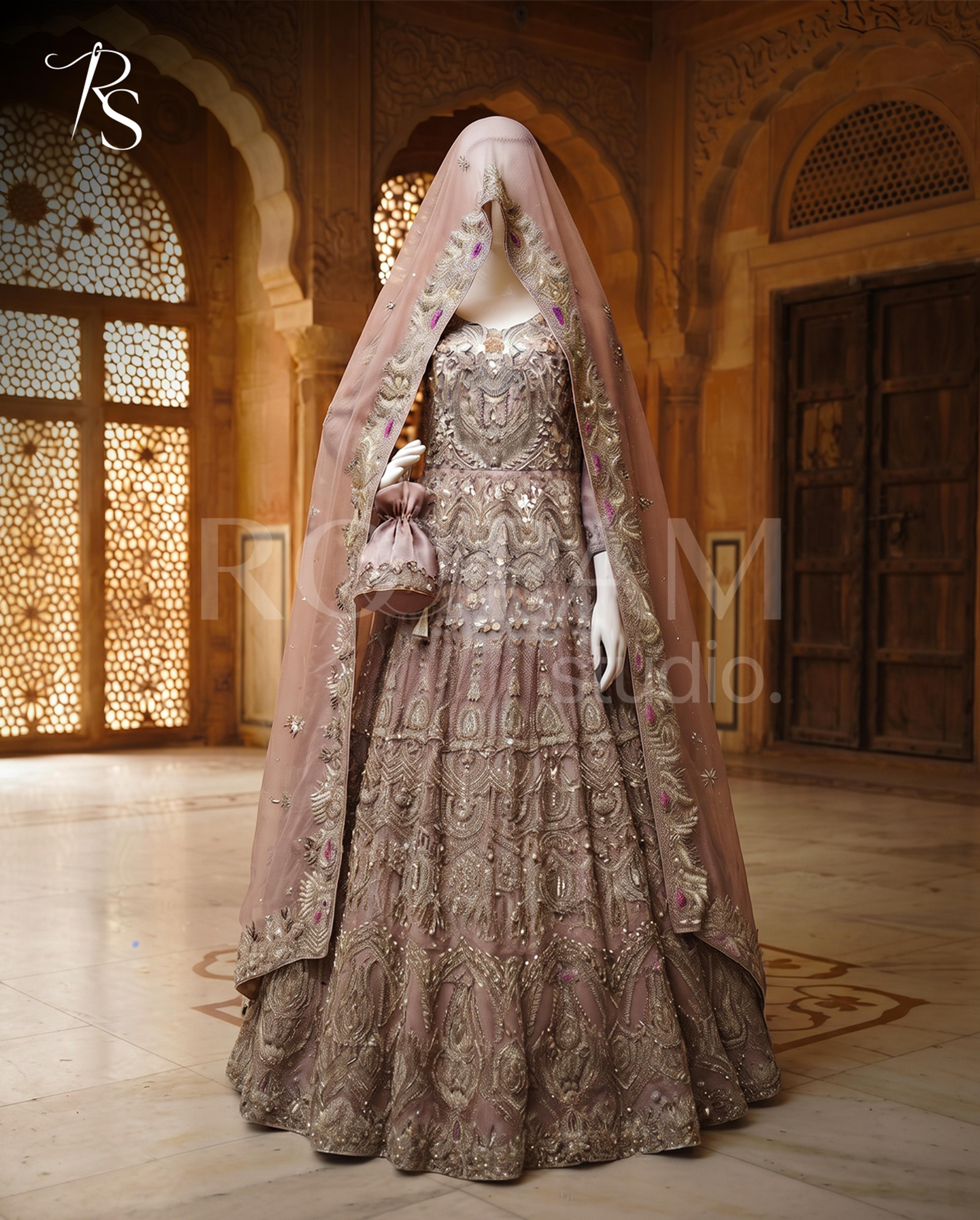 Blushing Rose Zardozi Walima Maxi