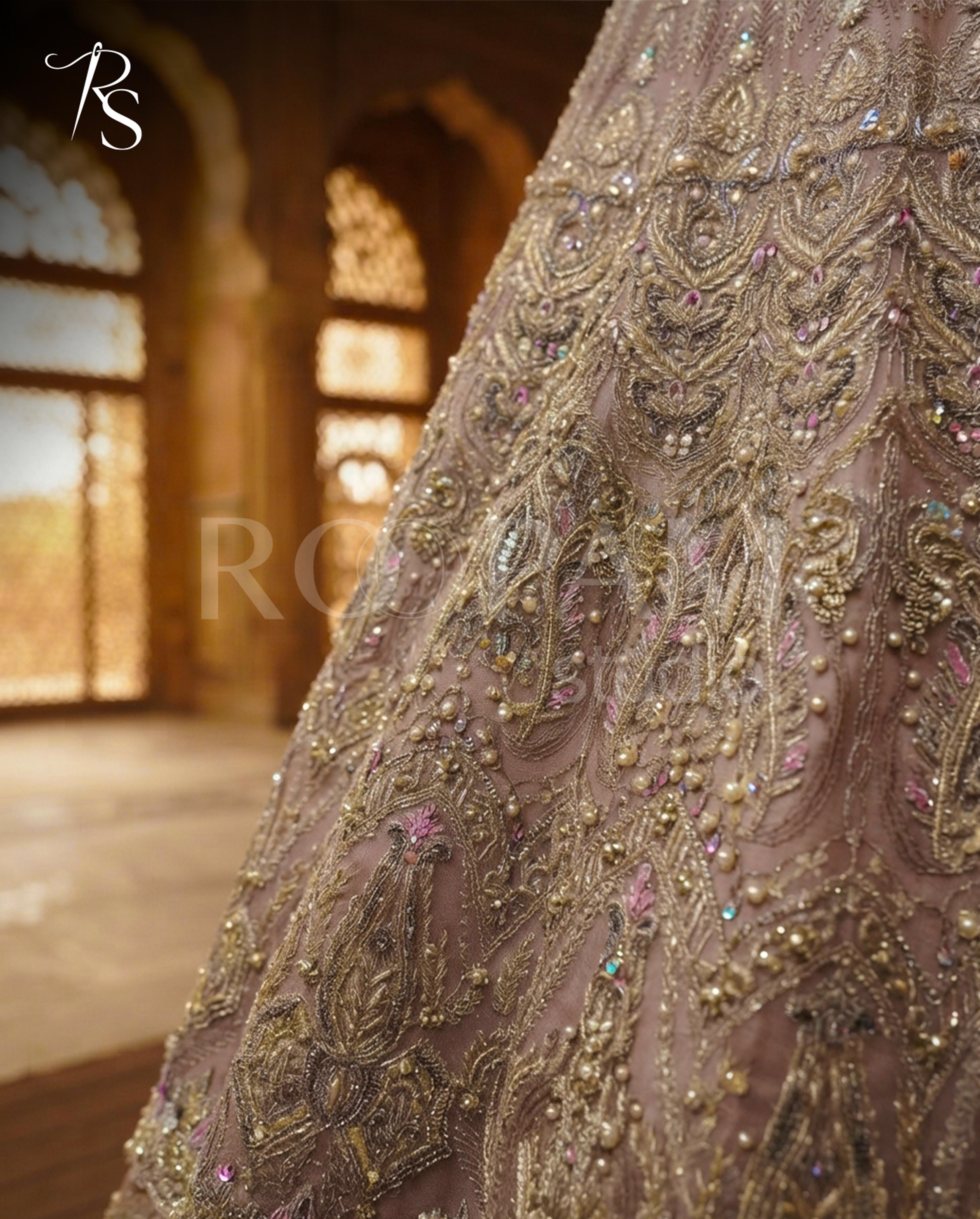 Blushing Rose Zardozi Walima Maxi - Thumbnail 2