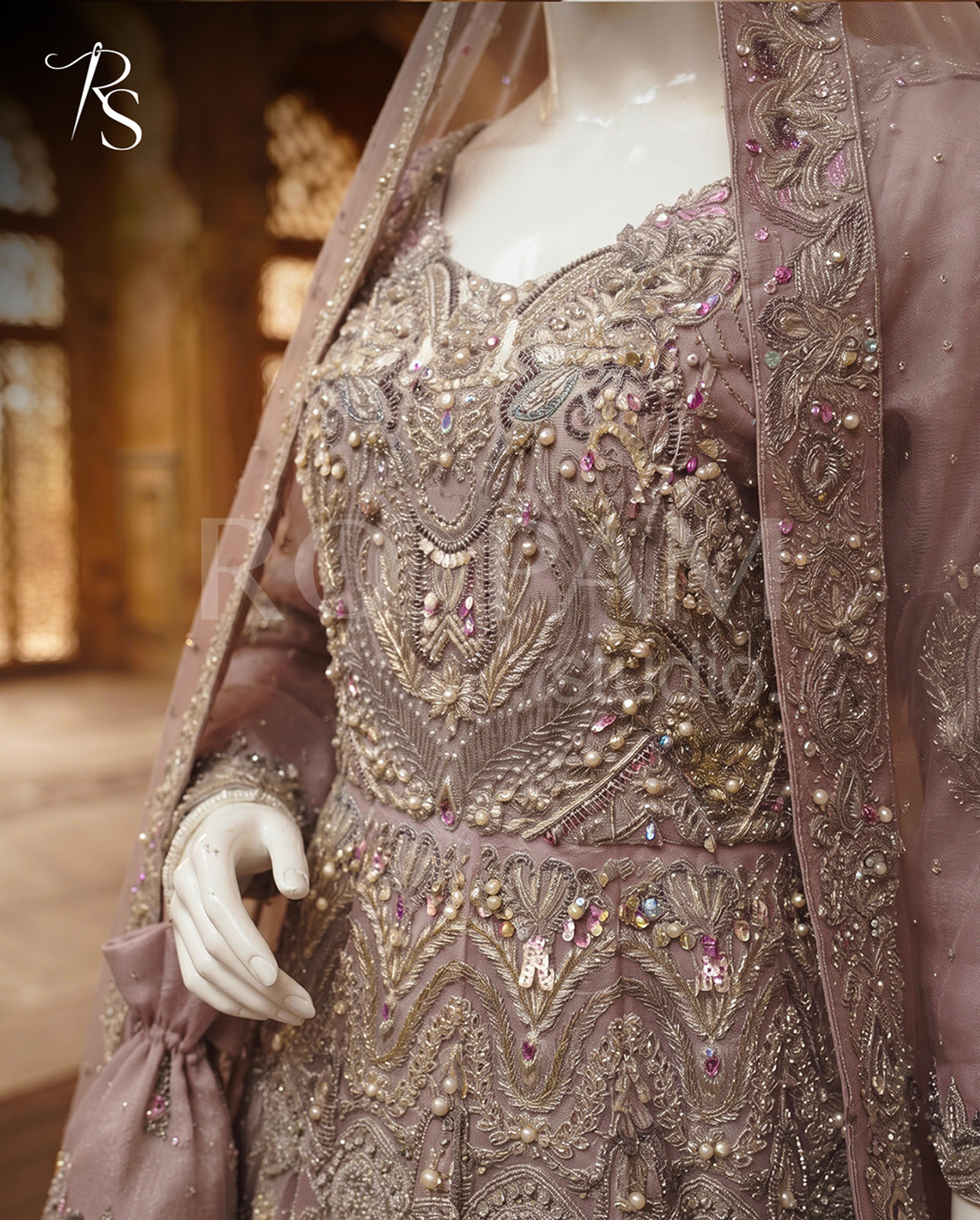 Blushing Rose Zardozi Walima Maxi - Thumbnail 3
