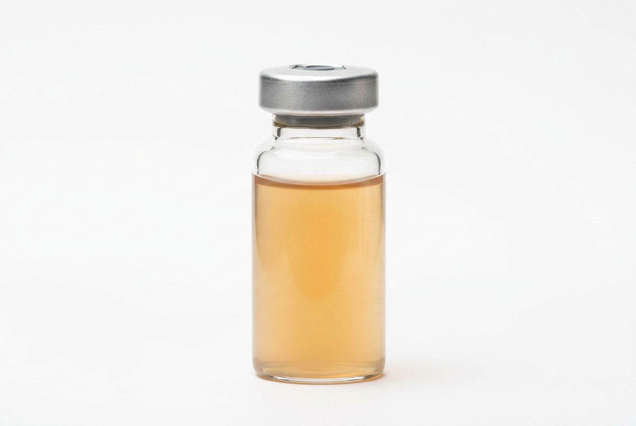 Vial of concentrated aspirate