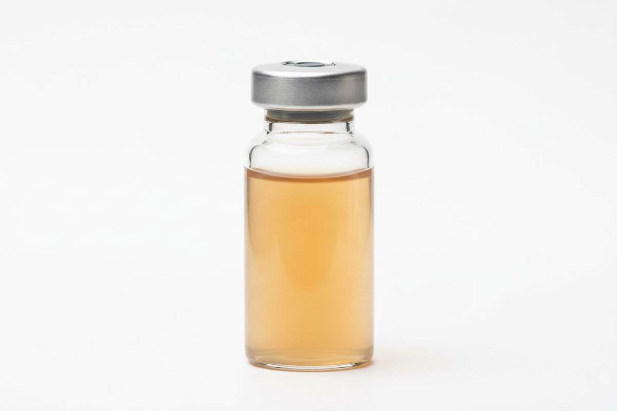 Vial of concentrated aspirate