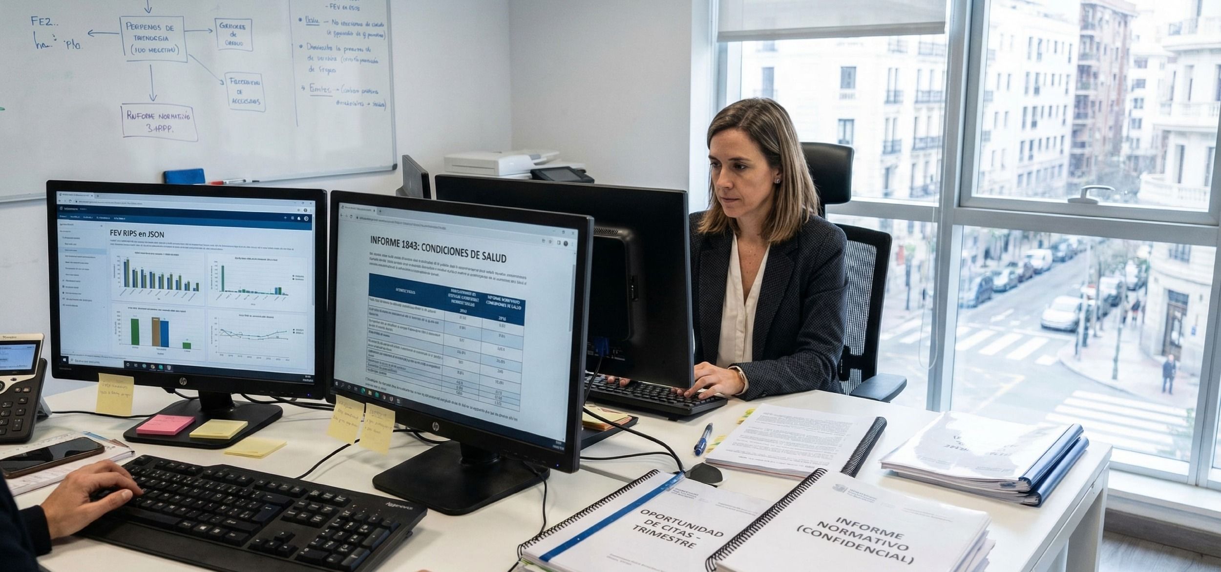 Software médico para informes normativos y administrativos