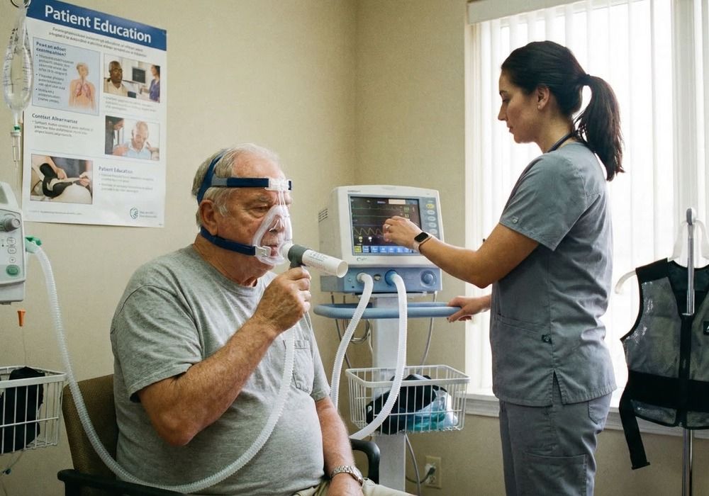 Software médico para terapia respiratoria