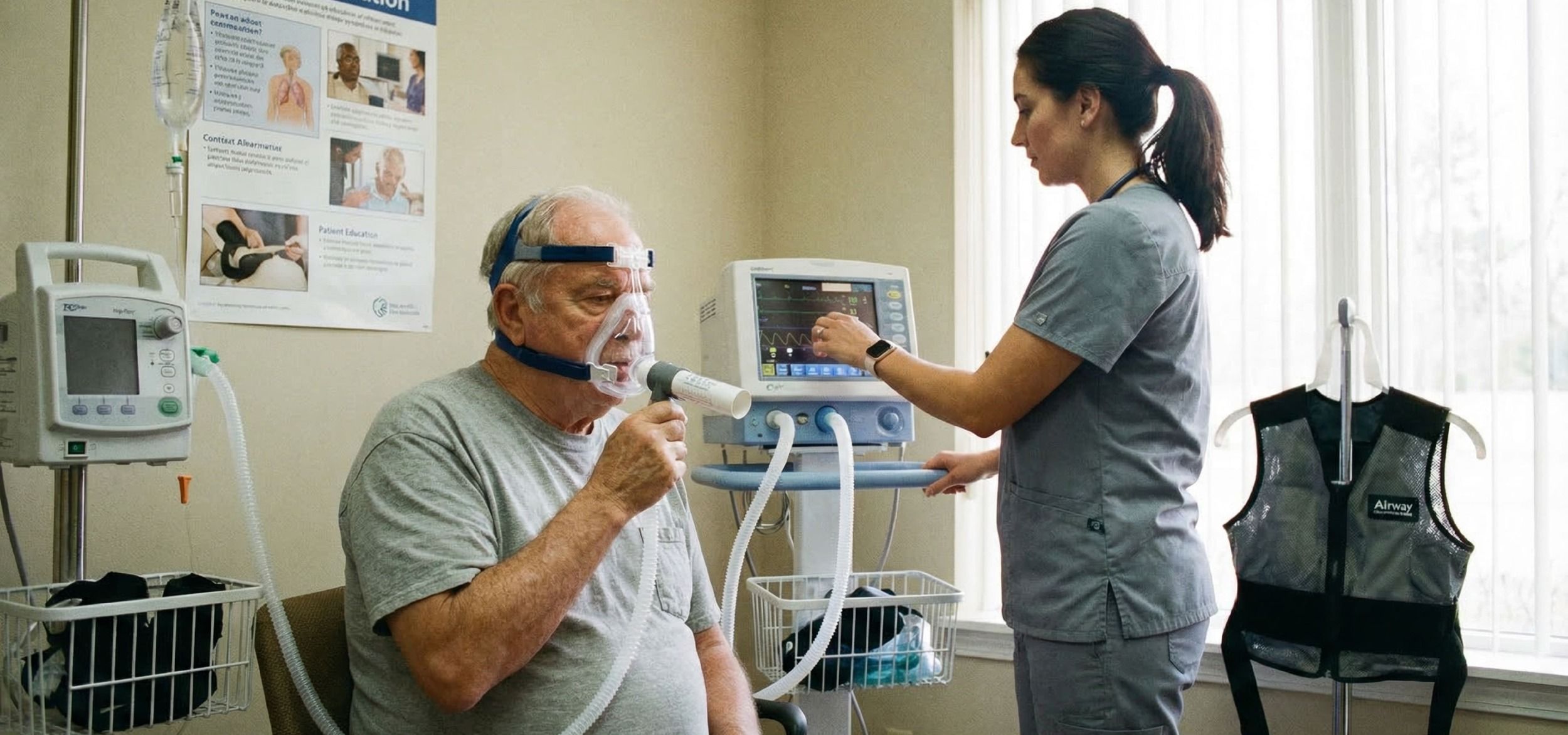 Software médico para terapia respiratoria